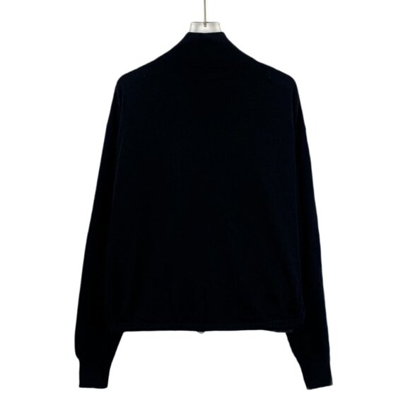 Prada Black Full-Zip Bomber Jacket With Logo Patch For Men Size L - Picture 2 of 8